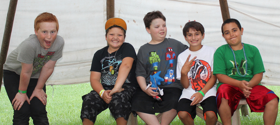 Clowning Campers at Camp Can Do, central PA